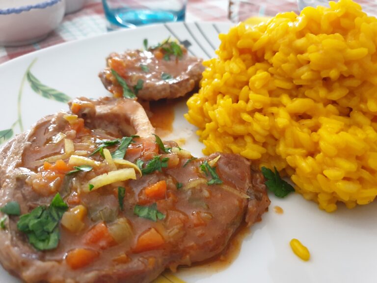 Risotto alla milanese con ossobuco